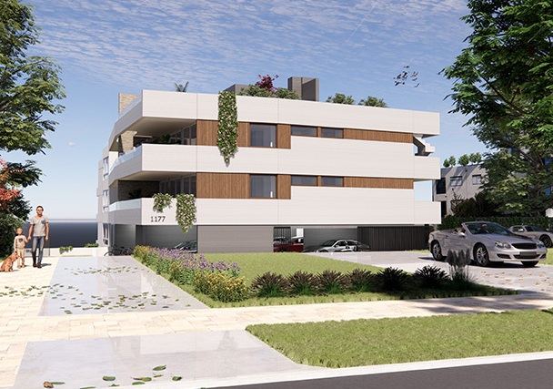 Vista lateral del edificio